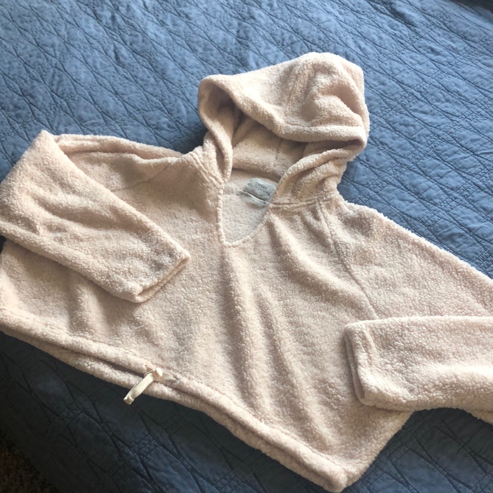 Urban Outfitters cropped fuzzy hoodie
